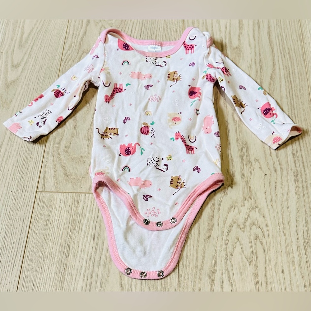 The Peanutshell Animal Print Infant One Piece